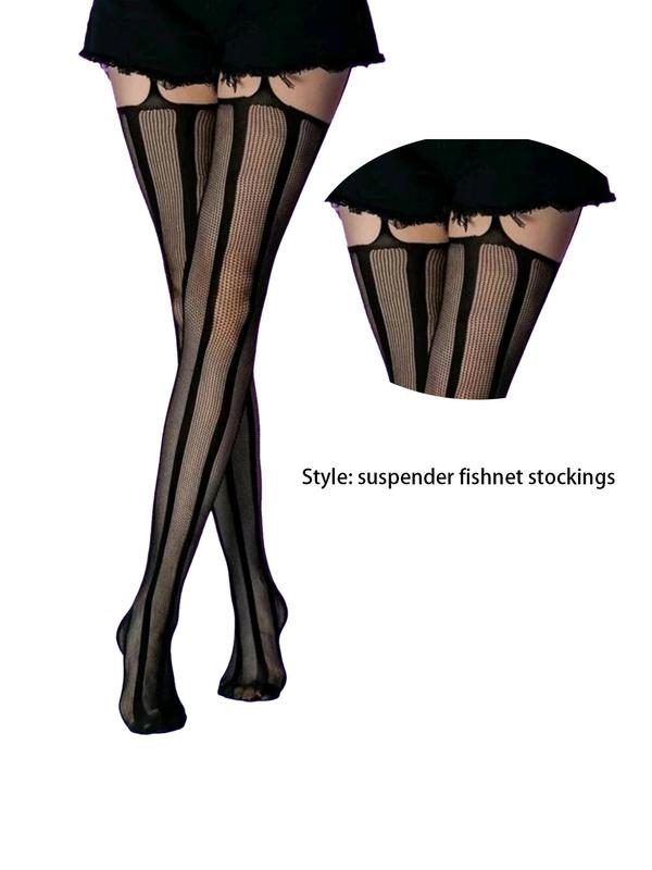 Women's Hollow Out Fishnet Tights, Casual Comfy Breathable Sexy Pantyhose for Party, Ladies Stockings for All Seasons