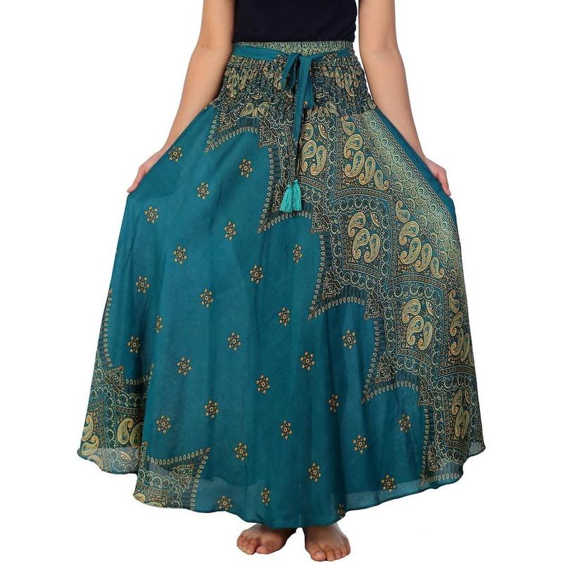 Women's Long Maxi Skirt Bohemian Gypsy Hippie Style Clothing Boho Skirts