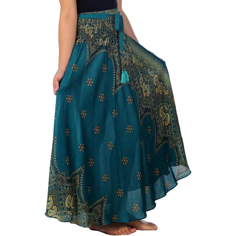 Women's Long Maxi Skirt Bohemian Gypsy Hippie Style Clothing Boho Skirts