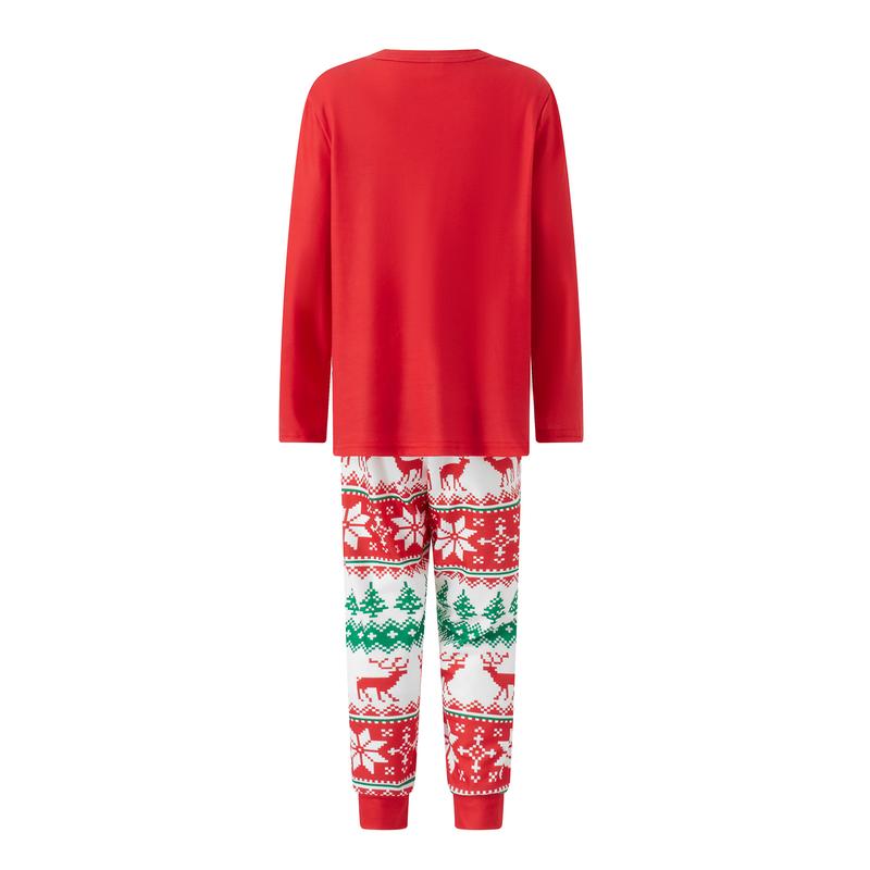Merry Christmas Family Matching Pajamas Set Xmas Gnomes Print Tops Pants Sleepwear Loungewear