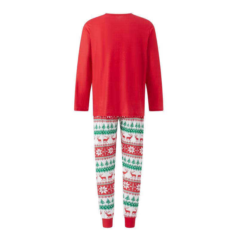 Merry Christmas Family Matching Pajamas Set Xmas Gnomes Print Tops Pants Sleepwear Loungewear