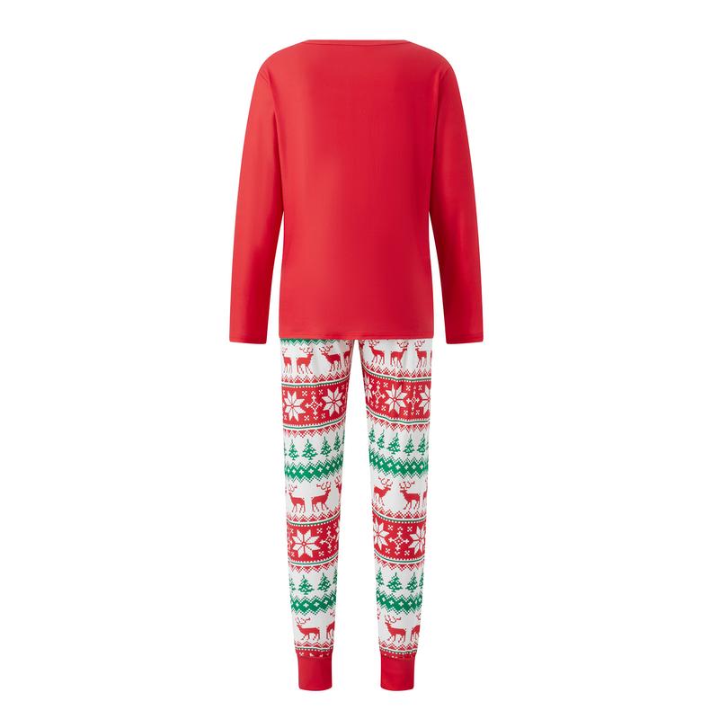 Merry Christmas Family Matching Pajamas Set Xmas Gnomes Print Tops Pants Sleepwear Loungewear
