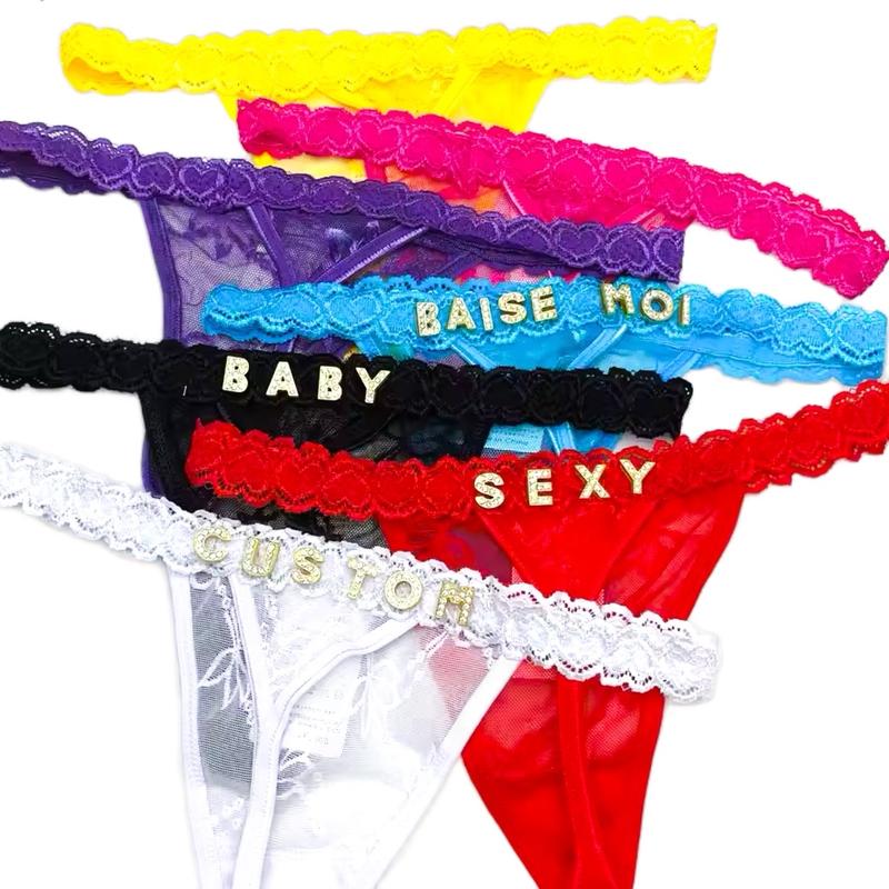 Custom Name Rhinestone Bling Panty  (Add name to 