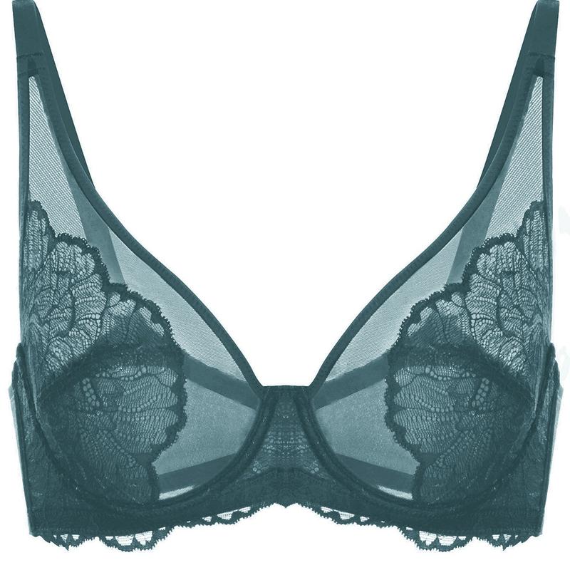 Live Only HSIA Blossom Plus Size Soft Lace Full Coverage Women Unlined Underwire Bra Mesh Soft Womenswear