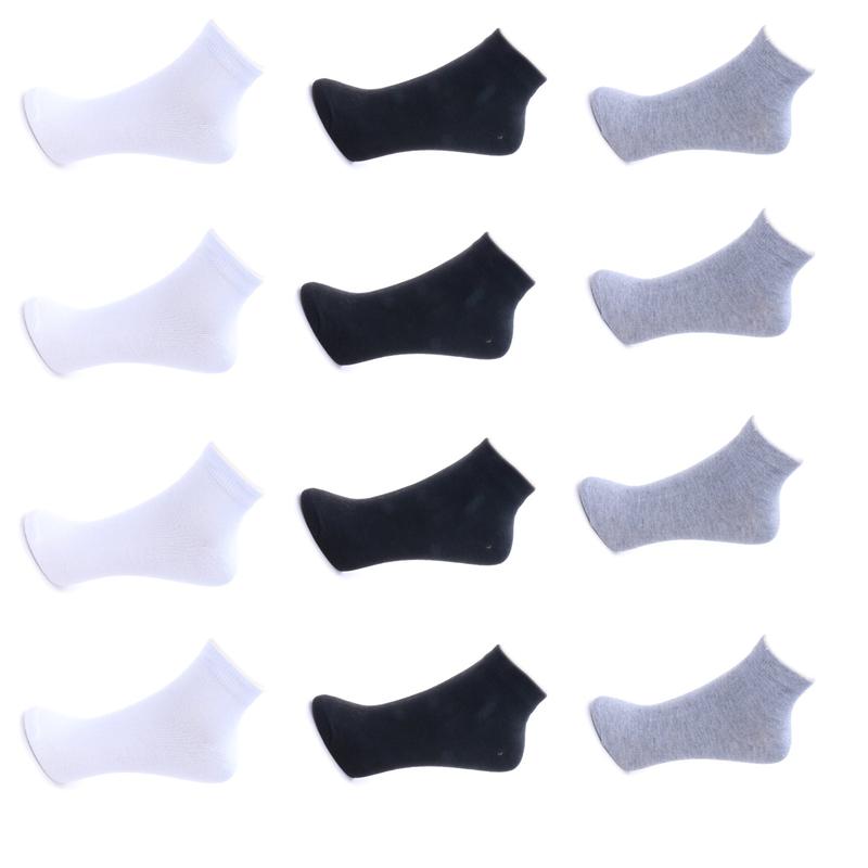 6 Pairs Women Lightweight Ankle Quarter Socks Cotton Casual Size: 9-11