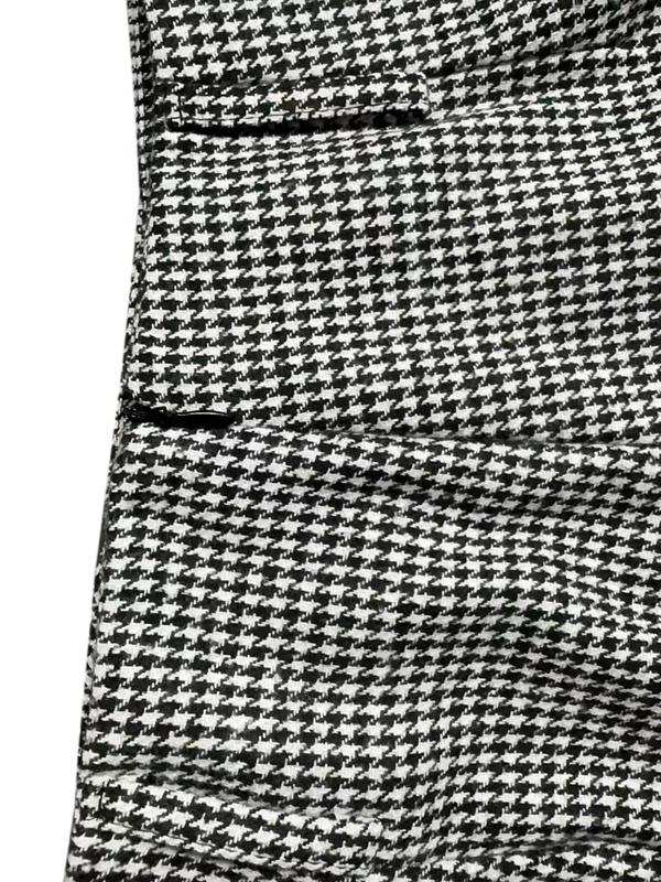 Women's Houndstooth Print A Line Skirt without Belt, Elegant Fashion Casual High Waist Skirt for Daily Outdoor Wear, Women Clothing for Fall & Winter