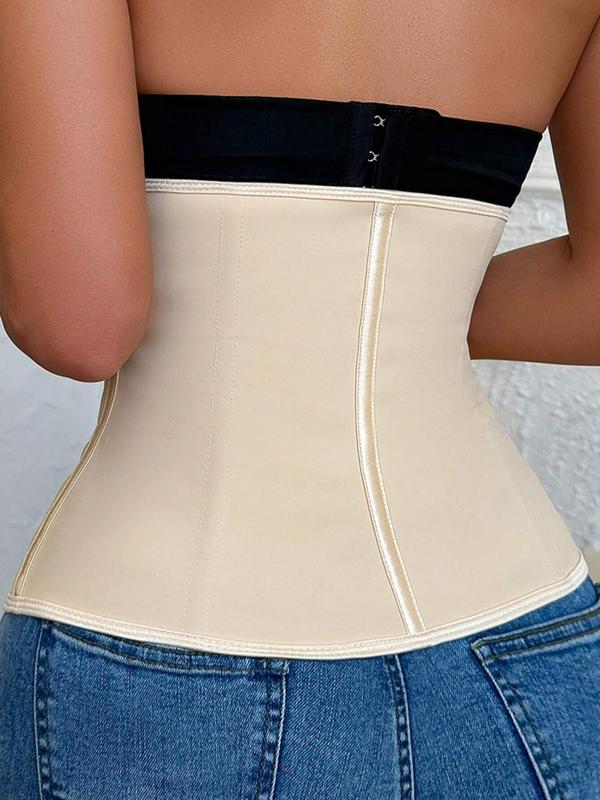 Women's Solid Color Zipper Waist Trainer Belt, High Compression Tummy Control Shaper, Waist Cincher for Women