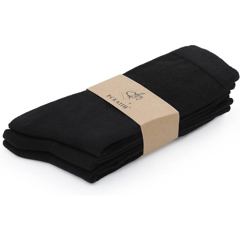 Women‘s  3 Pairs lightweight soft cotton socks crew business casual，PC328 Womenswear  Lady Comfort Bridal Maternity Basic Minimalist