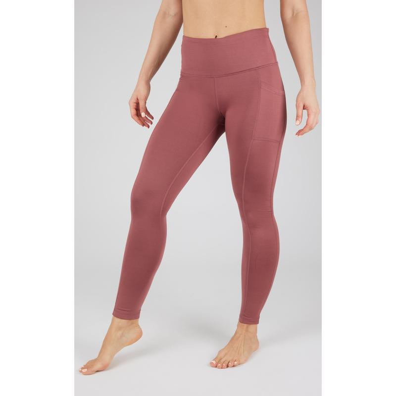 90 Degree By Reflex Fleece-Lined Cold Gear Legging with Side Pockets