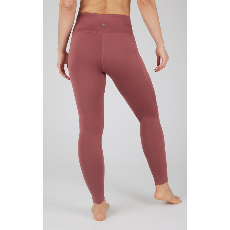 90 Degree By Reflex Fleece-Lined Cold Gear Legging with Side Pockets