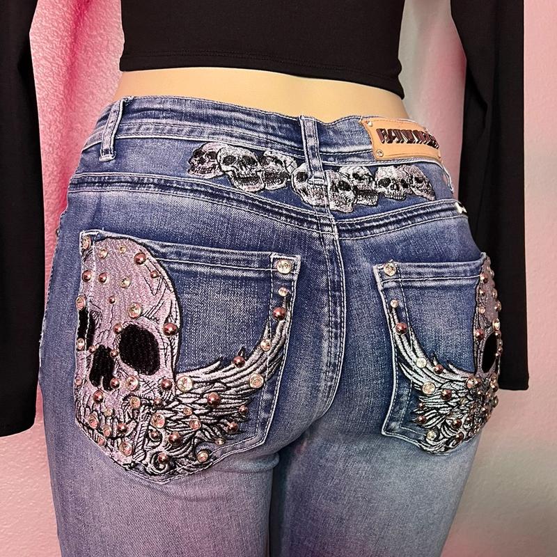 Skull Tramp Stamp Jeans