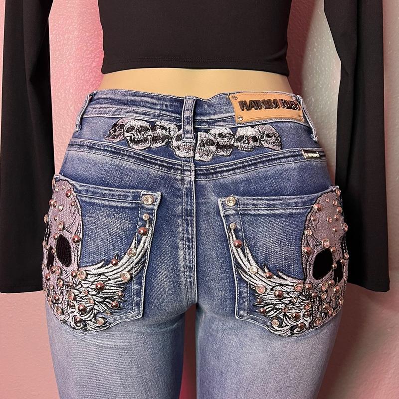 Skull Tramp Stamp Jeans