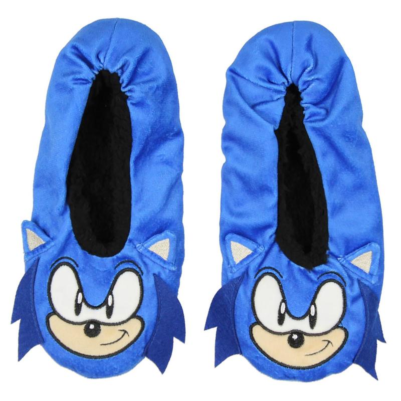 Sonic The Hedgehog Slippers 3D Character Slipper Socks with No-Slip Sole For Women Men