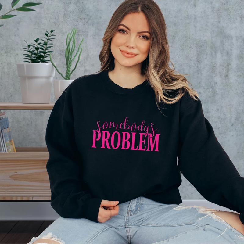 Somebody's Problem Couples Matching Sweatshirt, Hubby Wifey Shirts, Couples Somebody Shirts, Funny Matching Hood, Cute Couple Matching Gift