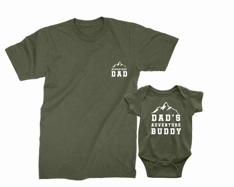 Adventure Dad & Dad's Adventure Buddy Shirt, Gift for Husband, T shirt Set for New Dad, Kids Shirts For Fathers Day, Matching Dad Baby Shirts, Father Son Matching Tees, Gift For New Dad, Custom Dad Shirt, Funny Dad Shirt