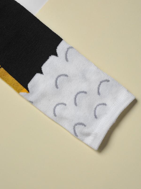 Women's Funny Chicken Feet Print Over The Knee Socks, Casual Cute Comfy Thigh High Socks for All Seasons, Women & Girls Socks