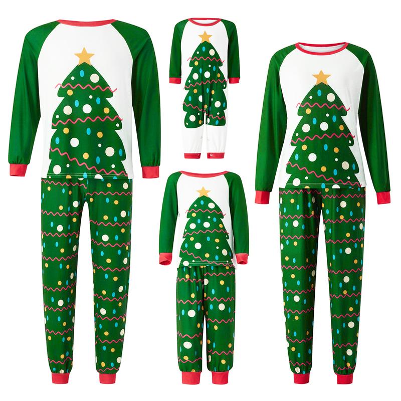 Christmas Family Matching Pajama Sets Christmas Sleepwear Holiday PJS Sleepwear for Women Men Kid