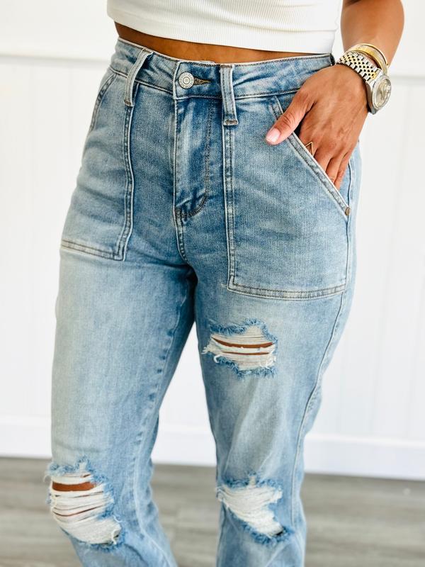 Judy Blue Can't Miss This Boyfriend Jeans (Reg. and Plus)