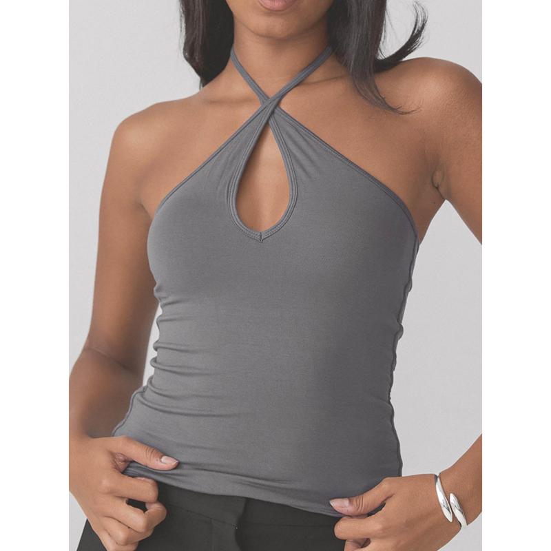 Braless Strappy Keyhole Brami Women's Top