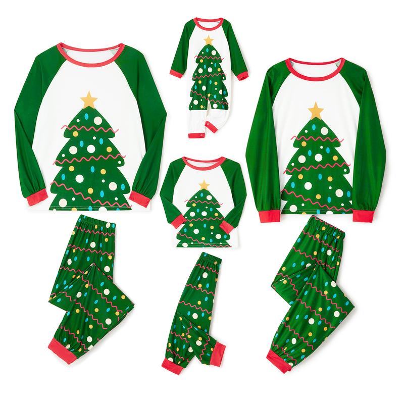 Christmas Family Matching Pajama Sets Christmas Sleepwear Holiday PJS Sleepwear for Women Men Kid