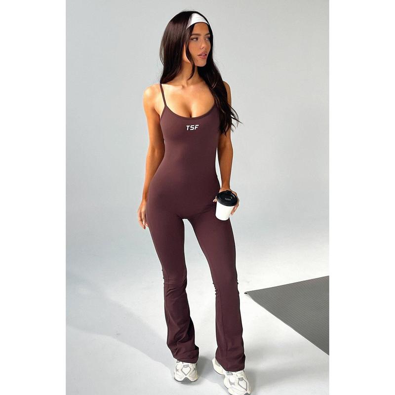 Lawson Flare Jumpsuit - Brown