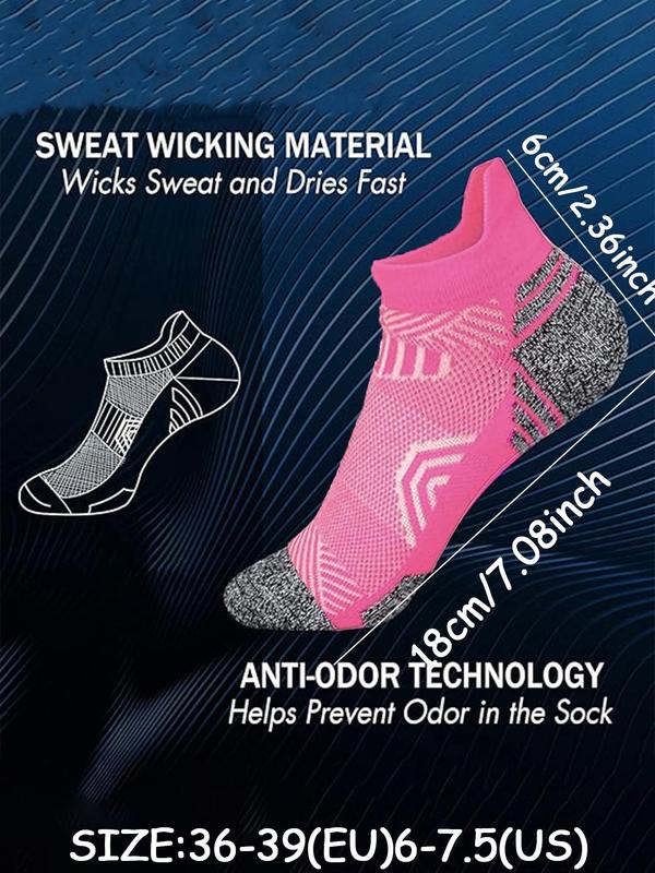 Women's Colorblock Ankle Socks, Casual Comfy Breathable Socks for Daily Wear, Multipack Low Cut Knit Socks for Women & Girls