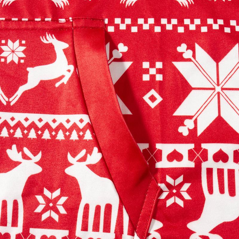 Family Matching Christmas Pajamas Onesies Snowflake Deer Print Long Sleeve Sleepwear Nightwear