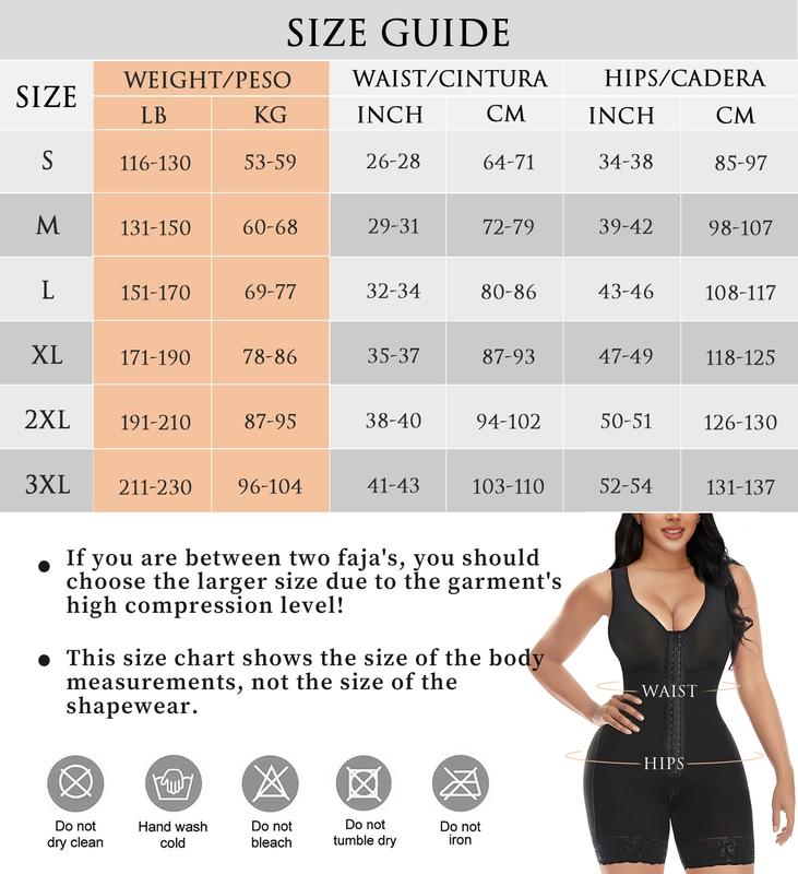 Women‘s YIANNA Fajas Colombianas Shapewear Full Body Shaper Butt Lifter with  Zipper Crotch Womenswear Comfort Womenswear Sexy Basic