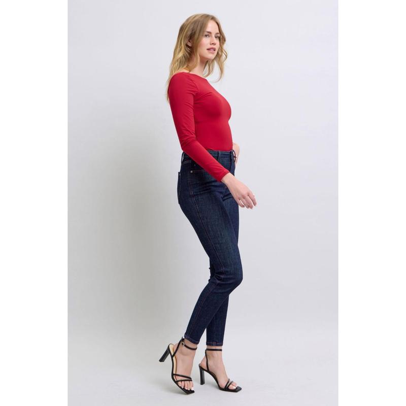 Judy Blue Full Size Heart Shaped Back Pockets Skinny Jeans