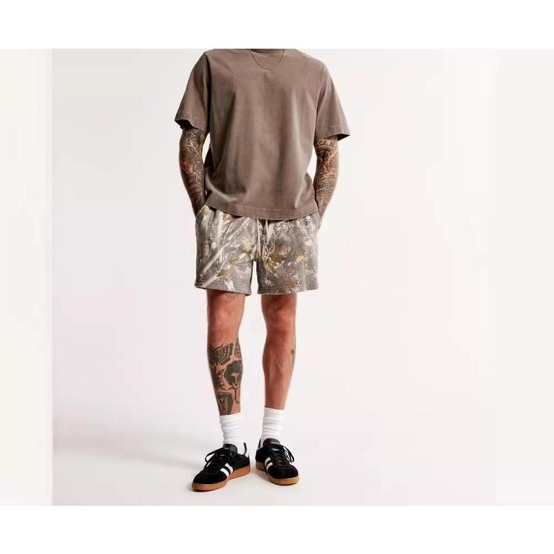 Camouflage Print Fleece Unisex ShortsFleece Shorts