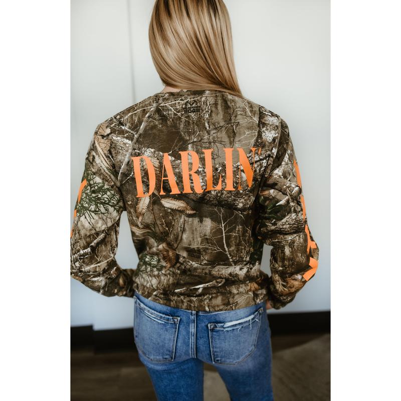 Darlin' Realtree Long Sleeve in Orange