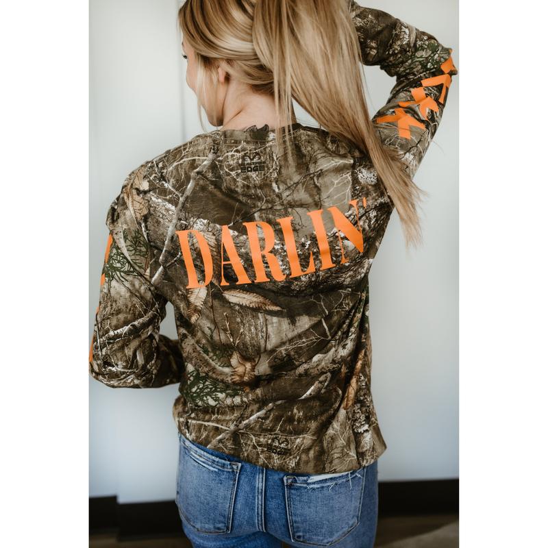 Darlin' Realtree Long Sleeve in Orange