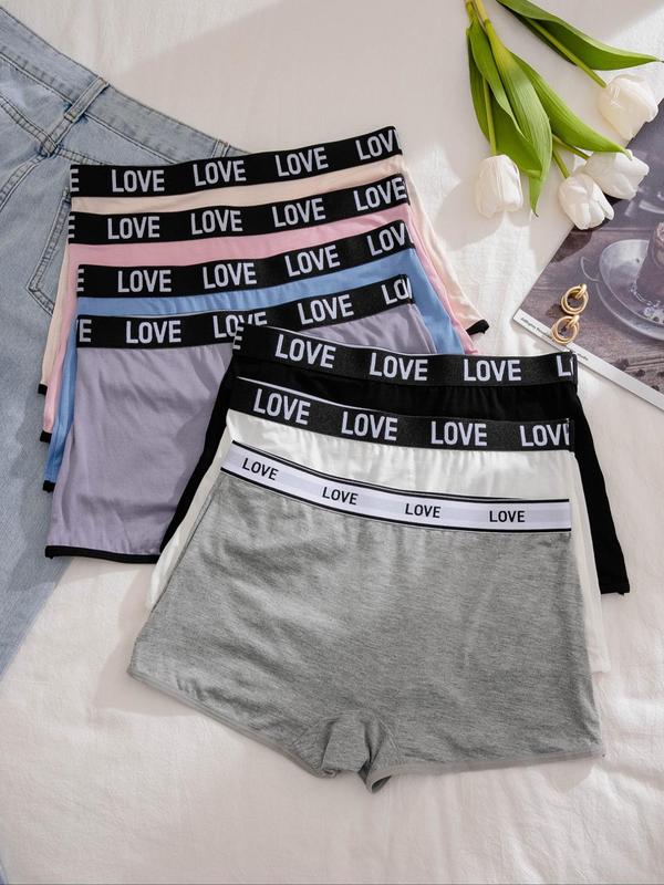 LGBTQ+ Women's Letter Tape Knicker, Soft Comfy Breathable Panties for Daily Wear, Underwear for All Seasons, Summer Wear 2024, Back To School Womenswear, Fall Wear, Fallfreshness Clothes