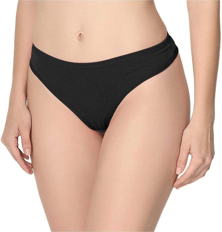 Women's Breathable Cotton Thong Panties Pack of 6