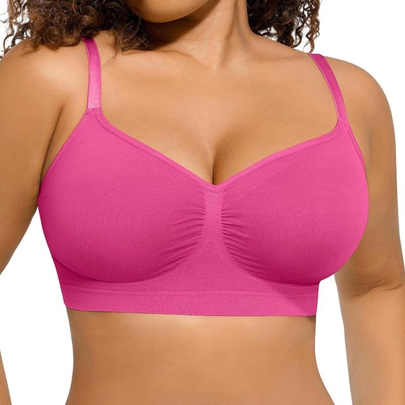 Women's Wireless Seamless Bralette - Stretchy and Comfortable Everyday Wear - Bridal, Womenswear