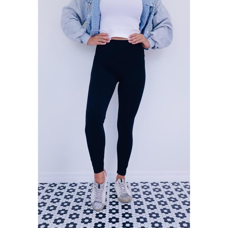 Lanie High Rise Leggings - Black