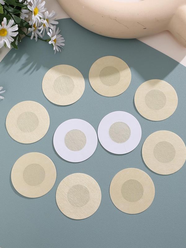 5 Pairs Solid Color Self Adhesive Nipple Covers, Breathable Comfortable Silicone Nipple Covers, Lingerie Accessories for Women