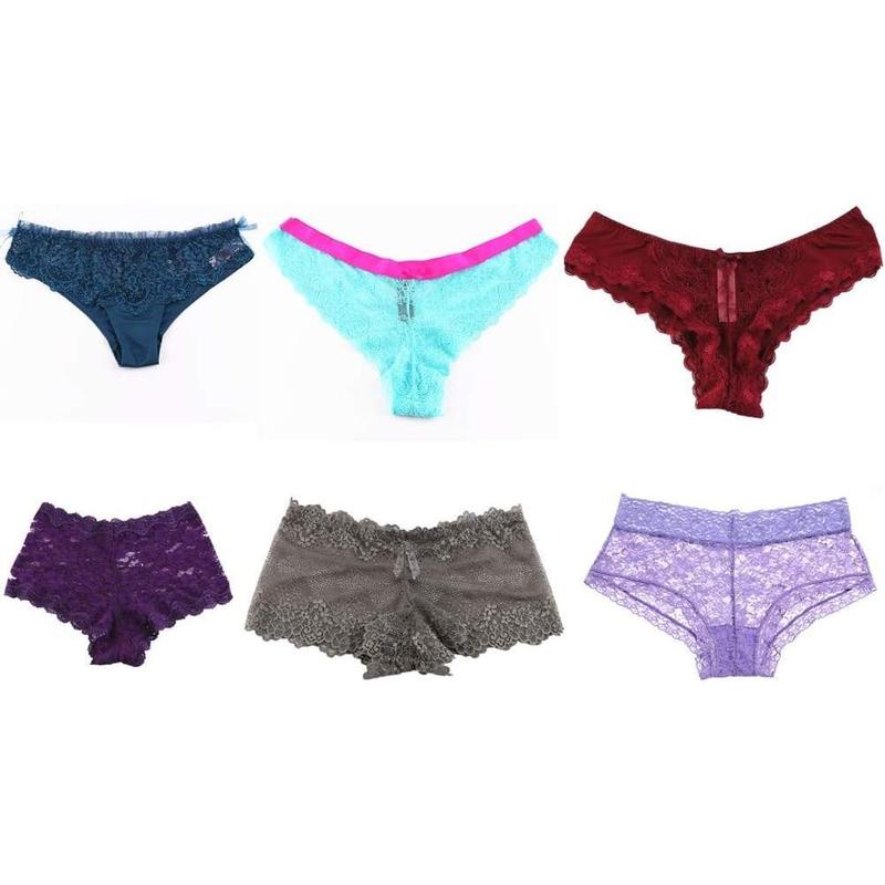 Women Underwear,Varity of Panties 12 Pack Boyshort Hipster Briefs Assorted