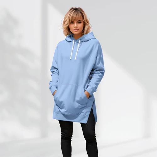 Cozy Women's Oversized Hoodie Dress - Stylish Loungewear - Sweaters, Womenswear