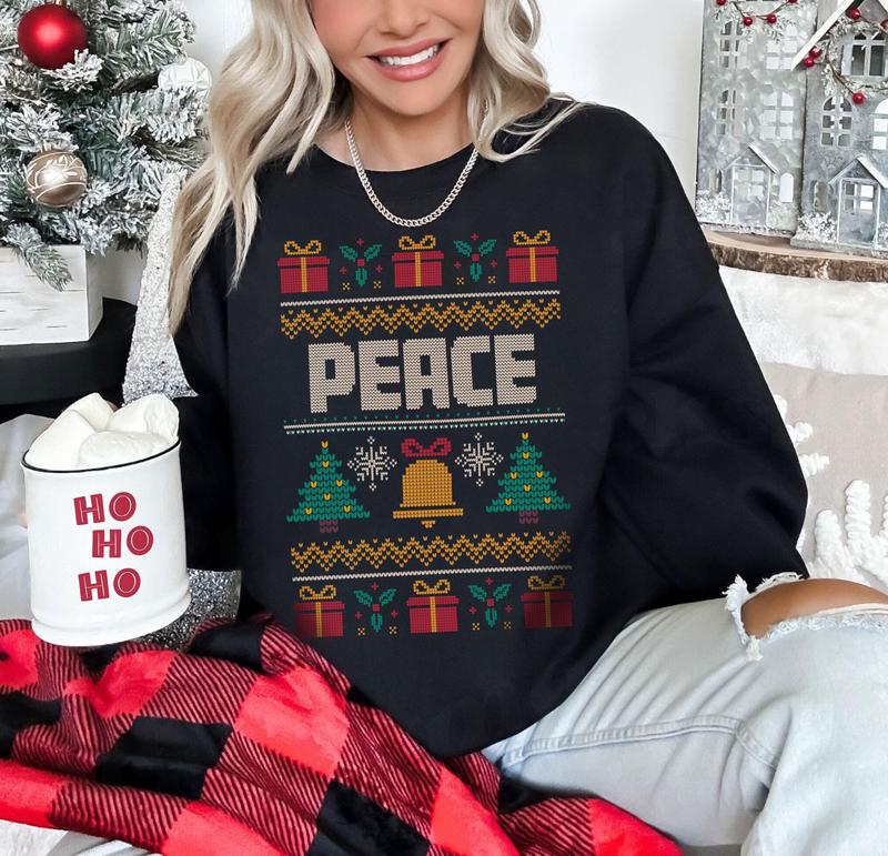 Matching Couples Ugly Christmas Sweater, Ugly Adult Humor Holiday Sweater, I Come In Peace Ugly Christmas Sweater, Ugly Christmas Party V2