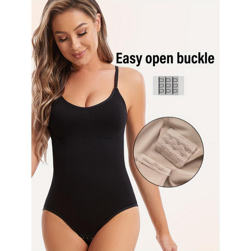 3pcs Seamless Body Shaping Bodysuits With Tummy Control, Buttock Lifting, And Hip Slimming Features