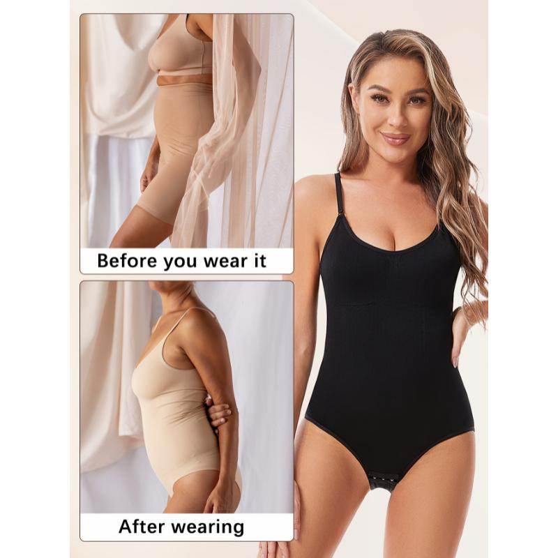 3pcs Seamless Body Shaping Bodysuits With Tummy Control, Buttock Lifting, And Hip Slimming Features