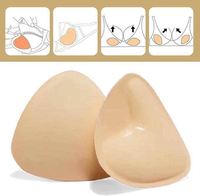 Snowy Sticky Push Up Inserts-instant Boost Double-Sided Adhesive Bra Cup for Women -Womenswear, SUANP,Clothing Push-Up Ultra Boost inserts for Women,sticky push up pads,adhesive bra,double sided sticky lift pads,push  up swim inserts,seamless,Bra Cup