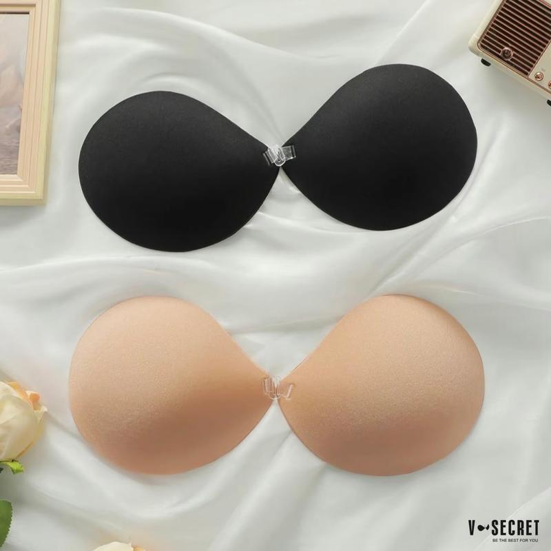 BLACK FRIDAY!Fabric Adhesive Bra,Comfortable with Front Closure Strapless Sticky Invisible Push Up Bra Gift For Her