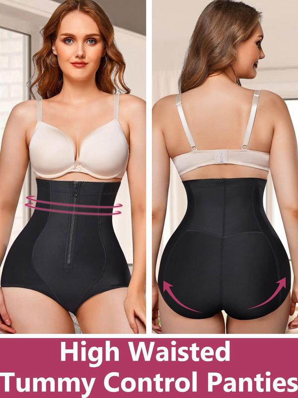 Women's High Waist Zipper Fly Shapewear Panty, Tummy Control Butt Lifter Shapewear Panty, Ladies Shapewear Bottoms