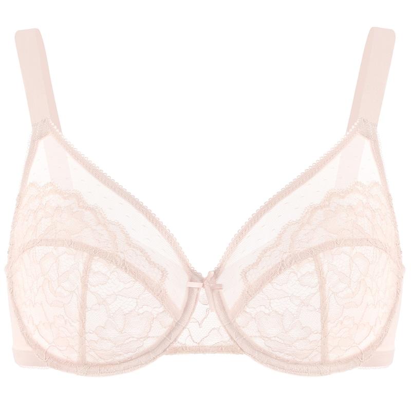 HSIA Enchante Floral Lace Underwire Unlined Unpadded Plus Size Full Coverage Bra Comfort Fabric