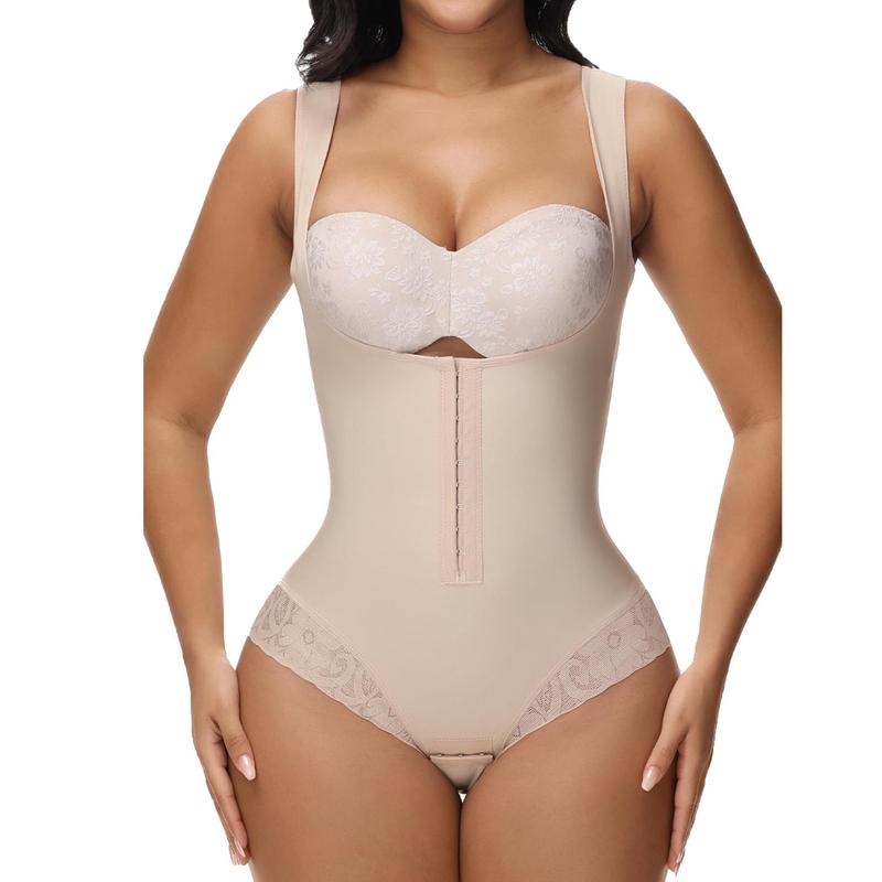 JOSHINE Moldeadoras Body Shapewear for Women Tummy Control Button Open Bust Squeezeion Garment