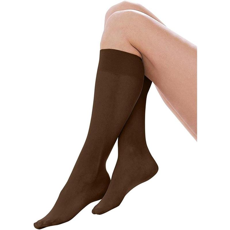 Queen Size Trouser Socks for Women, 6 Pairs Plus Stretchy Opaque Knee High Bulk Dress Sock