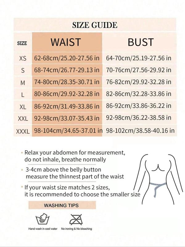 Women's Solid Color Zipper Hook-eye Design Shapewear Belt, Breathable Tummy Control Shaper, High Stretch Waist Trainer for Postpartum Body Shaping