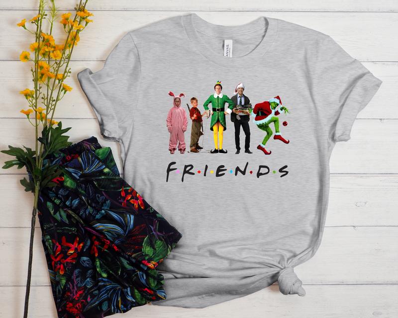 Christmas Friends Shirts, Christmas Movie Watching Shirt, Christmas Shirt Kids, Funny Christmas Shirt Gift, Christmas Vacation Shirts Family